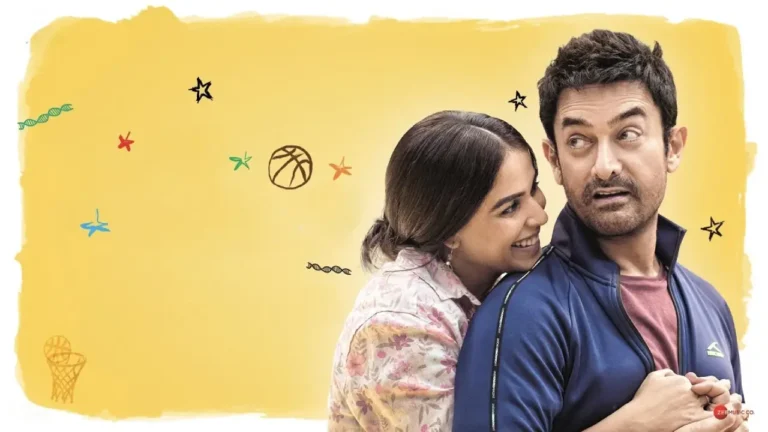 Aamir Khan and Genelia D'Souza in a cheerful moment from Sitaare Zameen Par