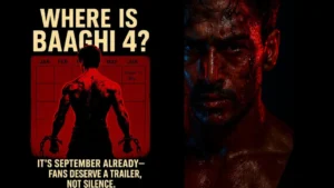 Tiger Shroff's intense look and Baaghi 4 teaser poster hinting at July 2025 release