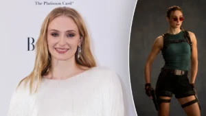 Sophie Turner, seen here as Lara Croft